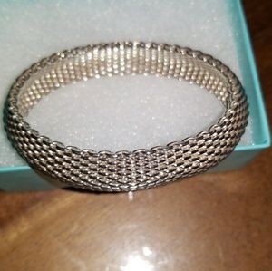 Tiffany Somerset Mesh Sterling Silver Bracelet